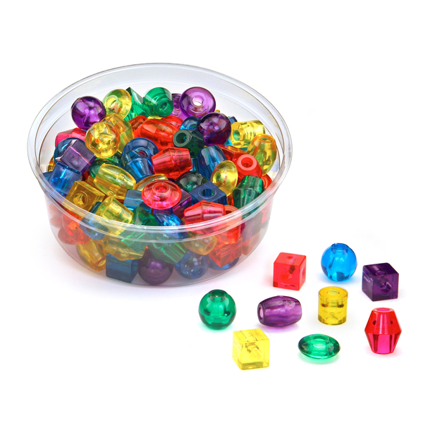 Hygloss Products Big Beads, Translucent, 16 oz. 68101